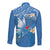 Polynesia Diabetes Awareness Month Long Sleeve Button Shirt In November We Wear Blue