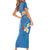 Polynesia Diabetes Awareness Month Short Sleeve Bodycon Dress In November We Wear Blue