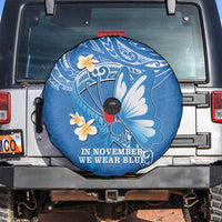 Polynesia Diabetes Awareness Month Spare Tire Cover In November We Wear Blue LT14 Blue - Polynesian Pride
