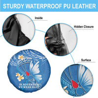 Polynesia Diabetes Awareness Month Spare Tire Cover In November We Wear Blue LT14 - Polynesian Pride