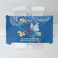 Polynesia Diabetes Awareness Month Tablecloth In November We Wear Blue LT14 Blue - Polynesian Pride
