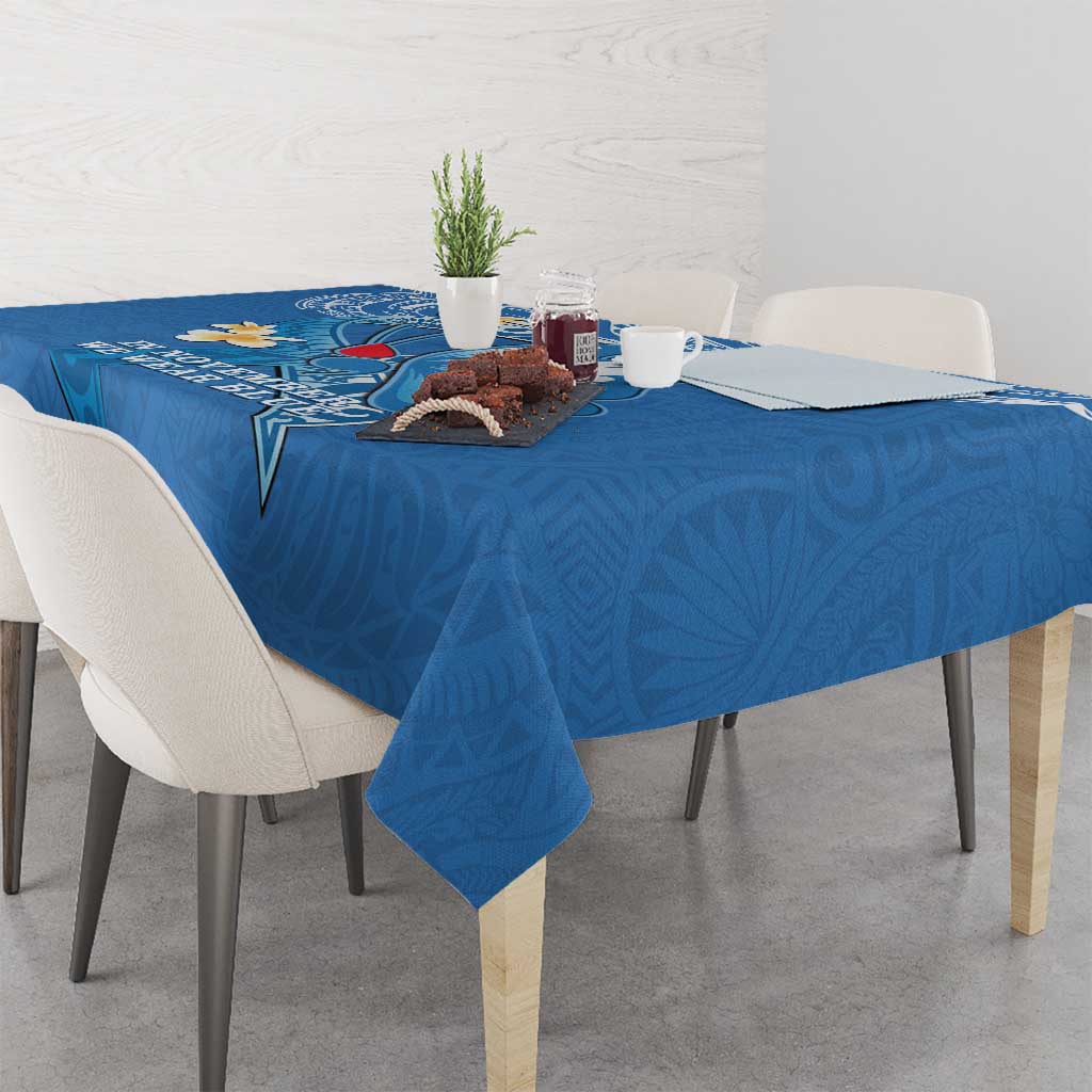 Polynesia Diabetes Awareness Month Tablecloth In November We Wear Blue LT14 - Polynesian Pride