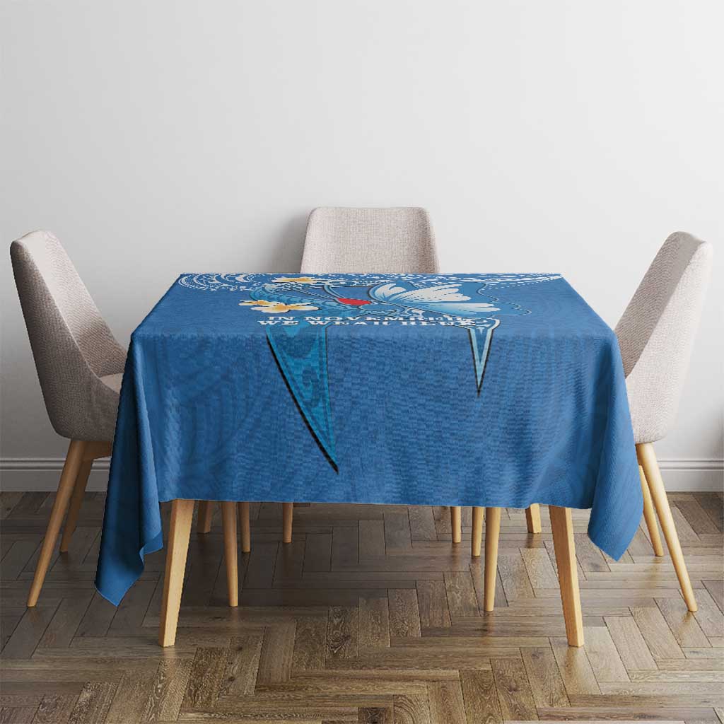 Polynesia Diabetes Awareness Month Tablecloth In November We Wear Blue LT14 - Polynesian Pride