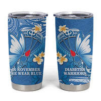 Polynesia Diabetes Awareness Month Tumbler Cup In November We Wear Blue LT14 Blue - Polynesian Pride