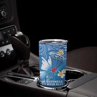 Polynesia Diabetes Awareness Month Tumbler Cup In November We Wear Blue LT14 - Polynesian Pride