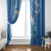 Polynesia Diabetes Awareness Month Window Curtain In November We Wear Blue LT14 - Polynesian Pride