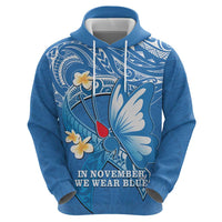 Polynesia Diabetes Awareness Month Zip Hoodie In November We Wear Blue