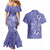 Polynesia Stomach Cancer Awareness Couples Matching Mermaid Dress and Hawaiian Shirt Periwinkle Ribbon Brave Strong!