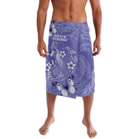 Polynesia Stomach Cancer Awareness Lavalava Periwinkle Ribbon Brave Strong! LT14 Periwinkle - Polynesian Pride