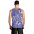 Polynesia Stomach Cancer Awareness Men Tank Top Periwinkle Ribbon Brave Strong!