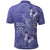 Polynesia Stomach Cancer Awareness Polo Shirt Periwinkle Ribbon Brave Strong!