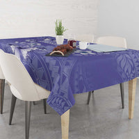Polynesia Stomach Cancer Awareness Tablecloth Periwinkle Ribbon Brave Strong! LT14 - Polynesian Pride