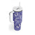 Polynesia Stomach Cancer Awareness Tumbler With Handle Periwinkle Ribbon Brave Strong!