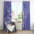 Polynesia Stomach Cancer Awareness Window Curtain Periwinkle Ribbon Brave Strong!