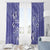 Polynesia Stomach Cancer Awareness Window Curtain Periwinkle Ribbon Brave Strong!