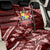 Malo e lelei Tonga Back Car Seat Cover Tongan Ngatu Pattern Red Version LT14 - Polynesian Pride