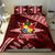 Malo e lelei Tonga Bedding Set Tongan Ngatu Pattern Red Version LT14 - Polynesian Pride