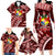 Malo e lelei Tonga Family Matching Long Sleeve Bodycon Dress and Hawaiian Shirt Tongan Ngatu Pattern Red Version LT14 - Polynesian Pride