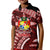 Malo e lelei Tonga Kid Polo Shirt Tongan Ngatu Pattern Red Version LT14 Kid Red - Polynesian Pride