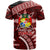 Malo e lelei Tonga T Shirt Tongan Ngatu Pattern Red Version LT14 - Polynesian Pride