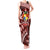 Malo e lelei Tonga Tank Maxi Dress Tongan Ngatu Pattern Red Version LT14 Women Red - Polynesian Pride