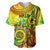 Halo Vanuatu Baseball Jersey Sand Drawing Turtle Polynesian Tropical Flowers LT14 Reggae - Polynesian Pride