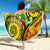 Halo Vanuatu Beach Blanket Sand Drawing Turtle Polynesian Tropical Flowers LT14 - Polynesian Pride