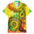 Halo Vanuatu Family Matching Short Sleeve Bodycon Dress and Hawaiian Shirt Sand Drawing Turtle Polynesian Tropical Flowers LT14 Dad's Shirt - Short Sleeve Reggae - Polynesian Pride