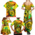 Halo Vanuatu Family Matching Summer Maxi Dress and Hawaiian Shirt Sand Drawing Turtle Polynesian Tropical Flowers LT14 - Polynesian Pride