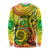 Halo Vanuatu Long Sleeve Shirt Sand Drawing Turtle Polynesian Tropical Flowers LT14 Unisex Reggae - Polynesian Pride