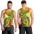 Halo Vanuatu Men Tank Top Sand Drawing Turtle Polynesian Tropical Flowers LT14 - Polynesian Pride