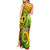 Halo Vanuatu Tank Maxi Dress Sand Drawing Turtle Polynesian Tropical Flowers LT14 - Polynesian Pride