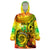 Halo Vanuatu Wearable Blanket Hoodie Sand Drawing Turtle Polynesian Tropical Flowers LT14 One Size Reggae - Polynesian Pride