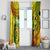 Halo Vanuatu Window Curtain Sand Drawing Turtle Polynesian Tropical Flowers LT14 - Polynesian Pride