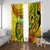 Halo Vanuatu Window Curtain Sand Drawing Turtle Polynesian Tropical Flowers LT14 With Grommets Reggae - Polynesian Pride