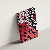 New Zealand Canvas Wall Art Aotearoa Kowhaiwhai Mix Taniko Art - Red LT14 - Polynesian Pride