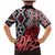 New Zealand Family Matching Mermaid Dress and Hawaiian Shirt Aotearoa Kowhaiwhai Mix Taniko Art - Red