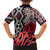 New Zealand Family Matching Short Sleeve Bodycon Dress and Hawaiian Shirt Aotearoa Kowhaiwhai Mix Taniko Art - Red