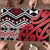 New Zealand Puzzle Aotearoa Kowhaiwhai Mix Taniko Art - Red - Polynesian Pride