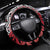 New Zealand Steering Wheel Cover Aotearoa Kowhaiwhai Mix Taniko Art - Red