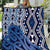 New Zealand Quilt Aotearoa Kowhaiwhai Mix Taniko Art - Blue