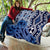 New Zealand Quilt Aotearoa Kowhaiwhai Mix Taniko Art - Blue