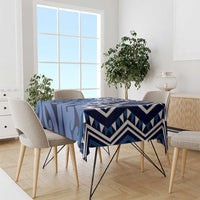 New Zealand Tablecloth Aotearoa Kowhaiwhai Mix Taniko Art - Blue