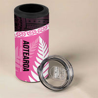 Personalised Aotearoa Cricket 4 in 1 Can Cooler Tumbler Go White Silver Fern LT14 - Polynesian Pride