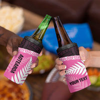 Personalised Aotearoa Cricket 4 in 1 Can Cooler Tumbler Go White Silver Fern LT14 - Polynesian Pride