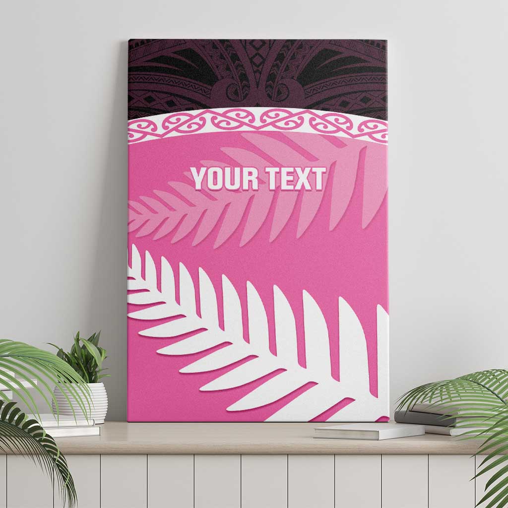Custom New Zealand Aotearoa Cricket Canvas Wall Art Go White Silver Fern LT14 - Polynesian Pride