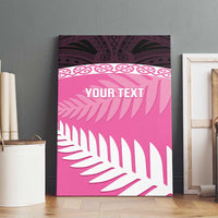Custom New Zealand Aotearoa Cricket Canvas Wall Art Go White Silver Fern LT14 - Polynesian Pride