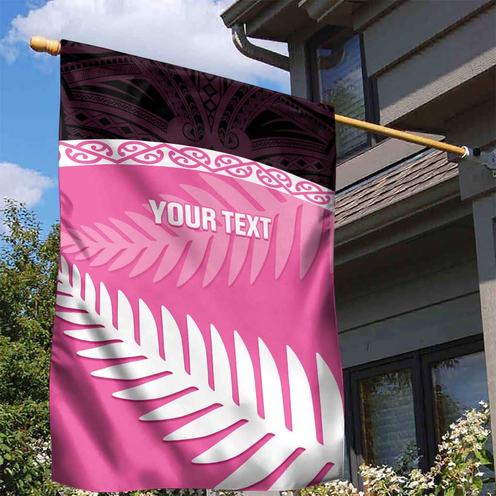 Custom New Zealand Aotearoa Cricket Garden Flag Go White Silver Fern LT14 - Polynesian Pride
