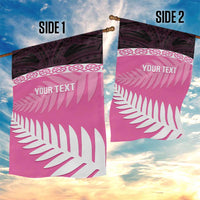 Custom New Zealand Aotearoa Cricket Garden Flag Go White Silver Fern LT14 - Polynesian Pride