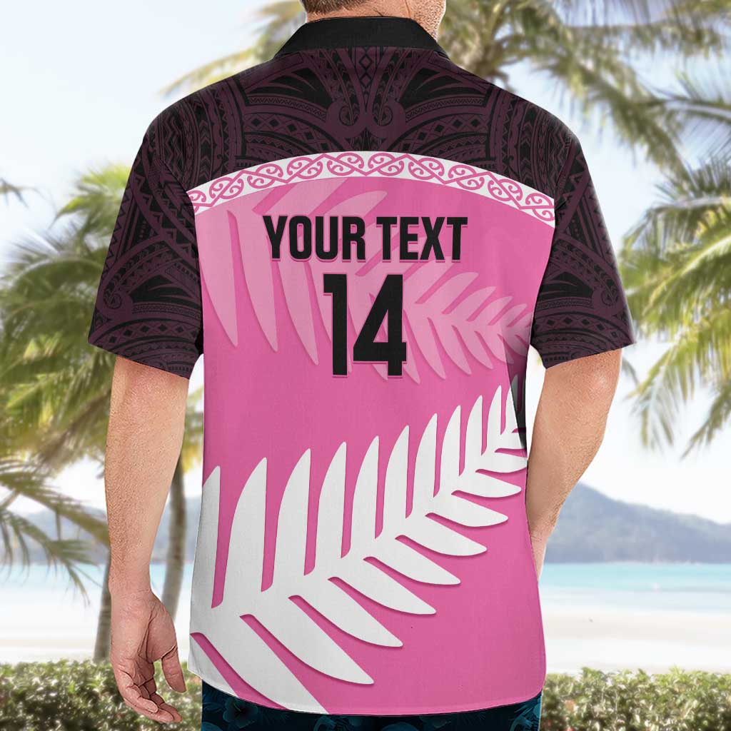 Custom New Zealand Aotearoa Cricket Hawaiian Shirt Go White Silver Fern LT14 - Polynesian Pride